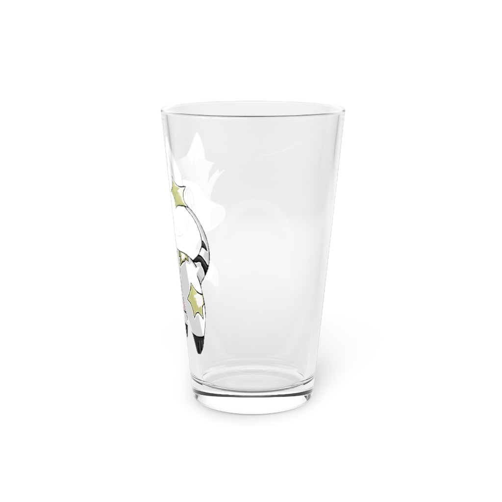 Stalze Pint Glass, 16oz clear glass with custom printing options, ideal for beverages.