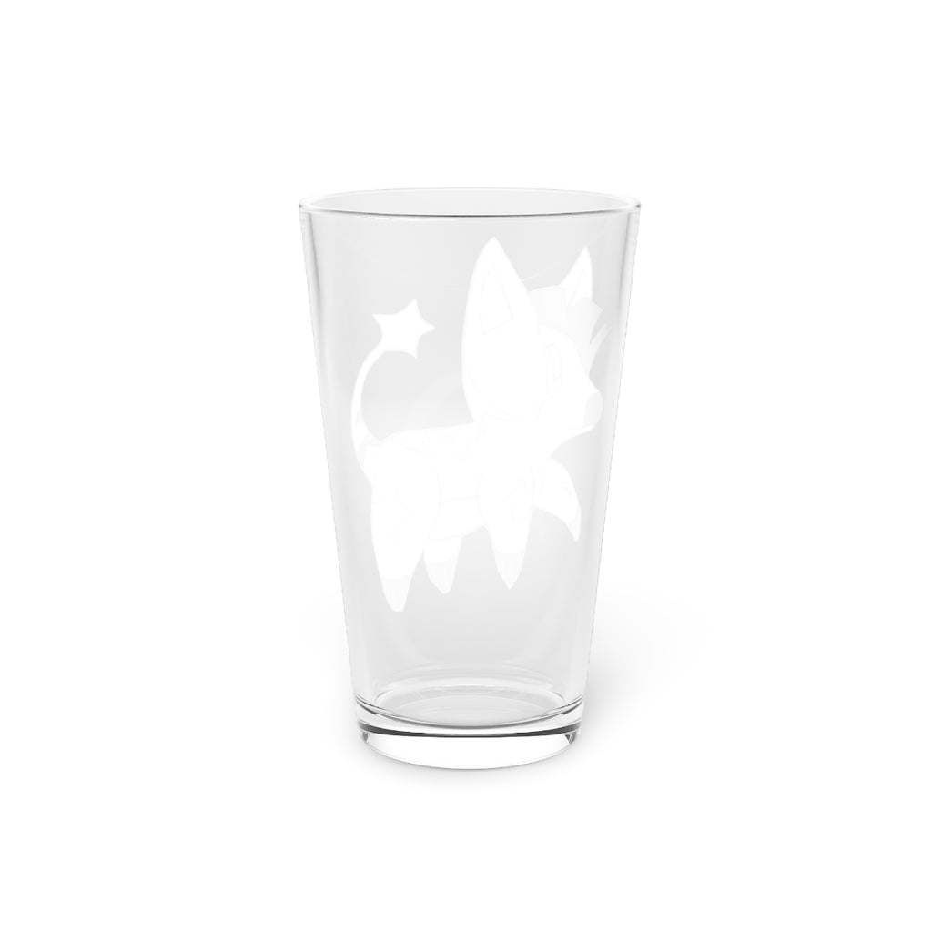 Stalze Pint Glass, 16oz clear glass with custom printing options, ideal for beverages.