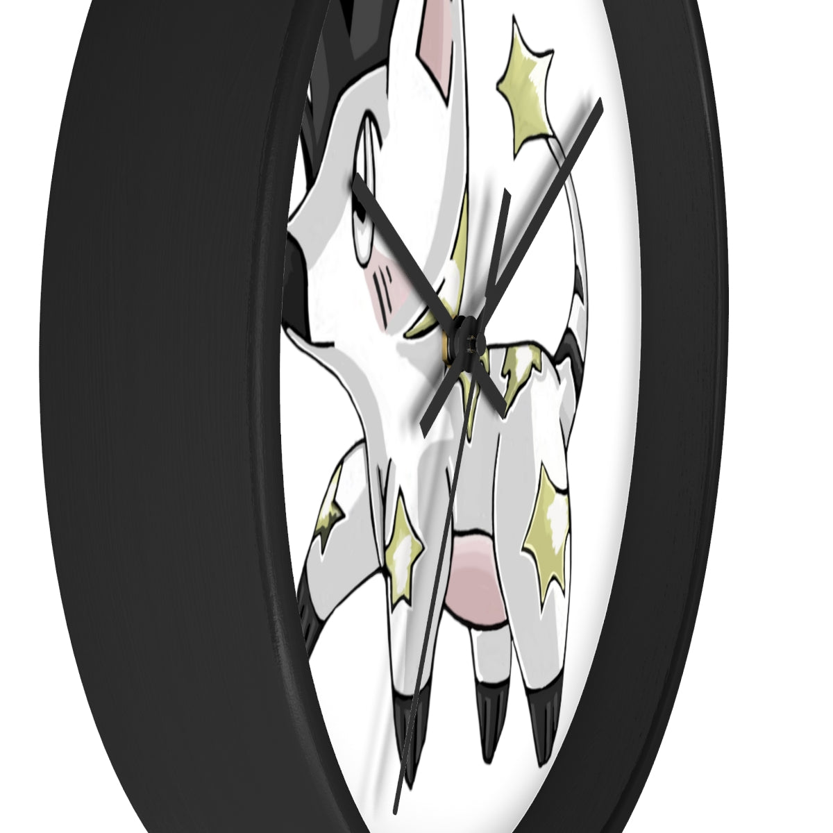 Stalze Wall Clock with wooden frame and plexiglass face, showcasing a modern design suitable for any indoor space.