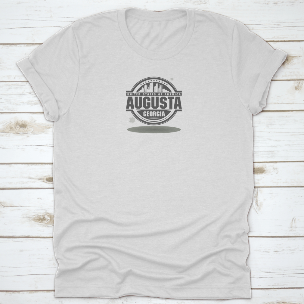 Vector illustration of a stamp or label featuring the text 'Augusta, Georgia' on a cotton garment.