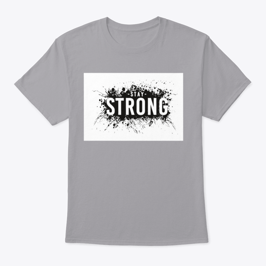 Stay Strong T-Shirt in various colors, showcasing its classic fit and soft fabric.