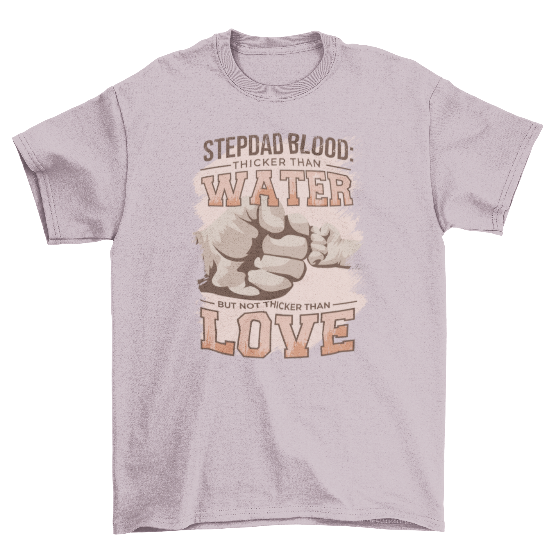 Stepdad fist bump quote t-shirt featuring a fist bump graphic and heartfelt quote.