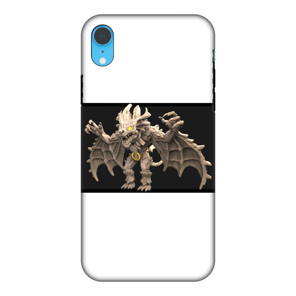 Stone Rock Creature Fully Printed Tough Phone Case showcasing vibrant design and dual-layer protection.