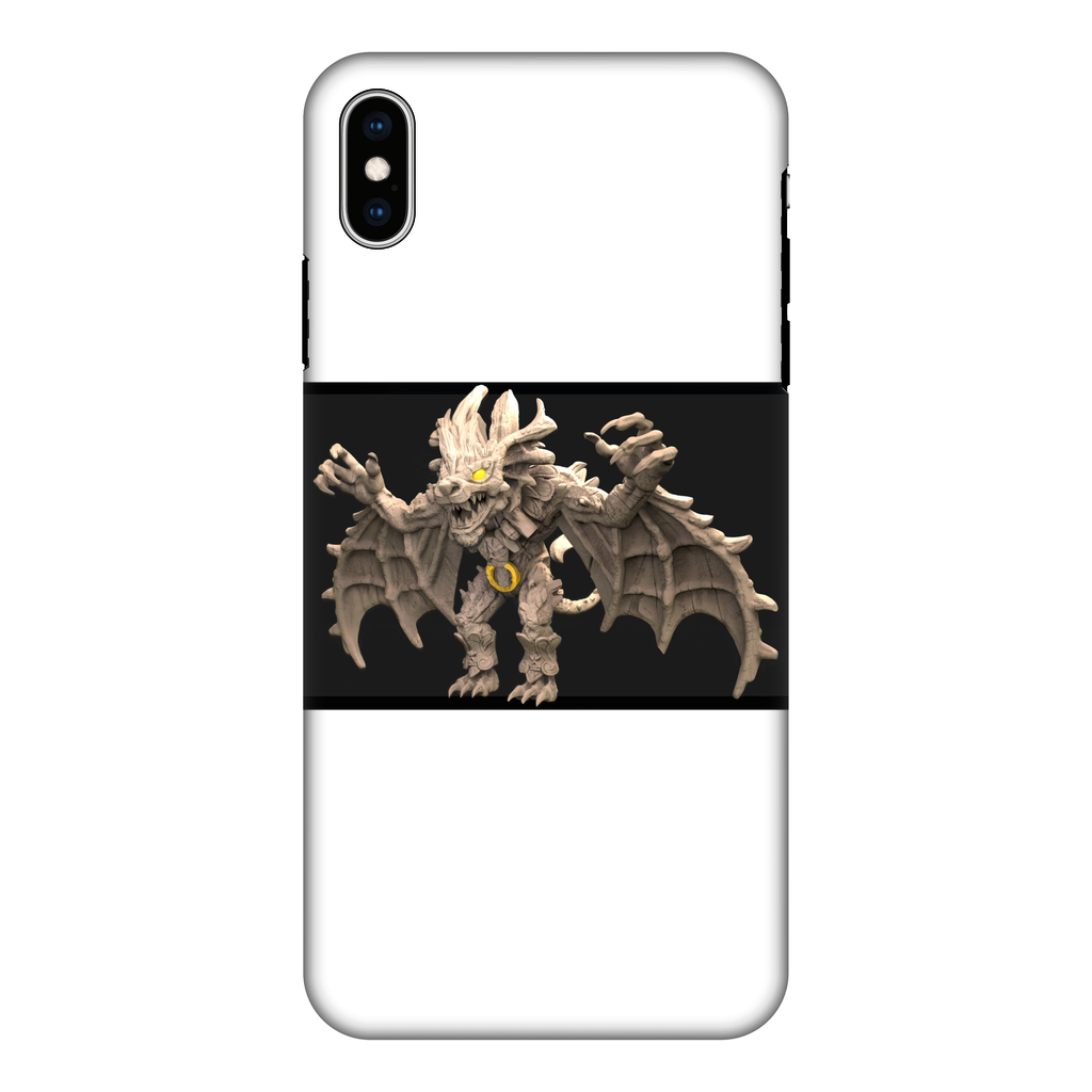 Stone Rock Creature Fully Printed Tough Phone Case showcasing vibrant design and dual-layer protection.