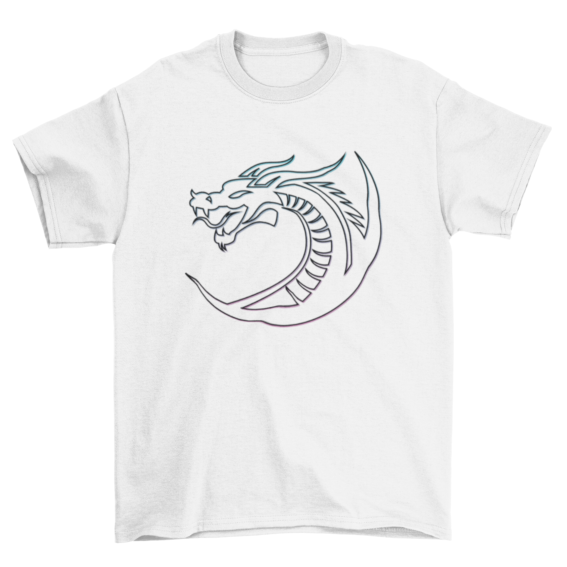 Stroke Dragon T-Shirt featuring a unique dragon design in stroke style on a comfortable fabric.