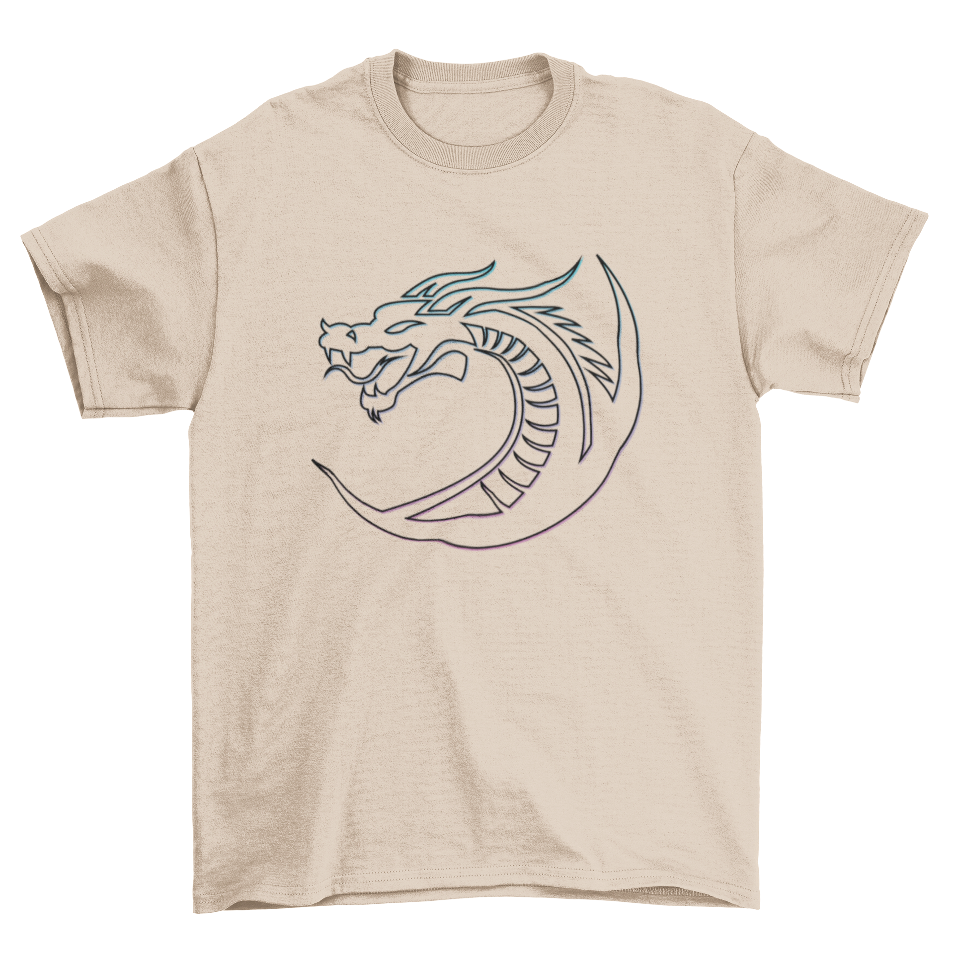 Stroke Dragon T-Shirt featuring a unique dragon design in stroke style on a comfortable fabric.