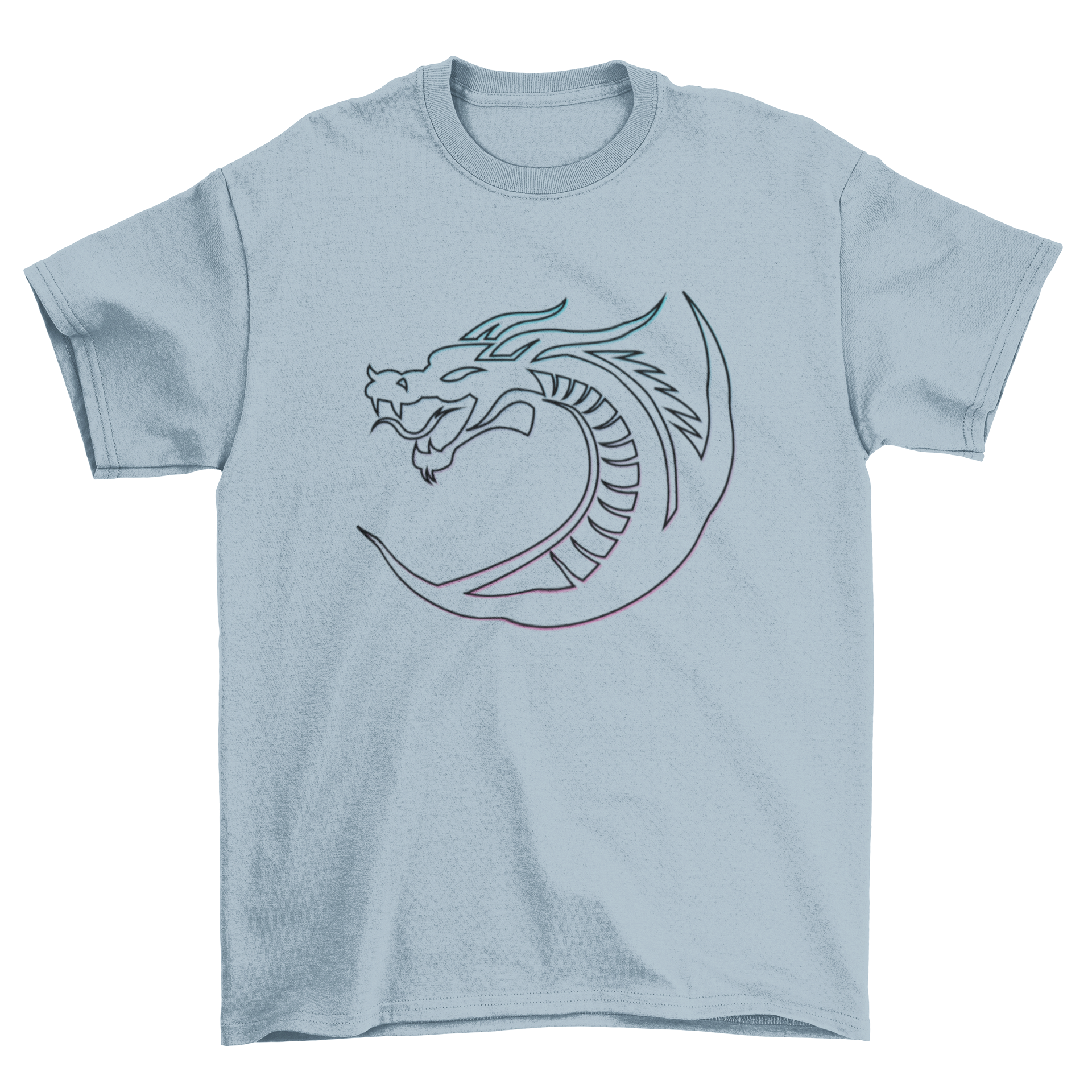 Stroke Dragon T-Shirt featuring a unique dragon design in stroke style on a comfortable fabric.