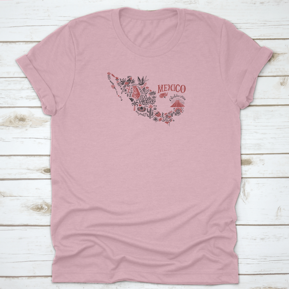 Pink T-shirt with Mexico design.