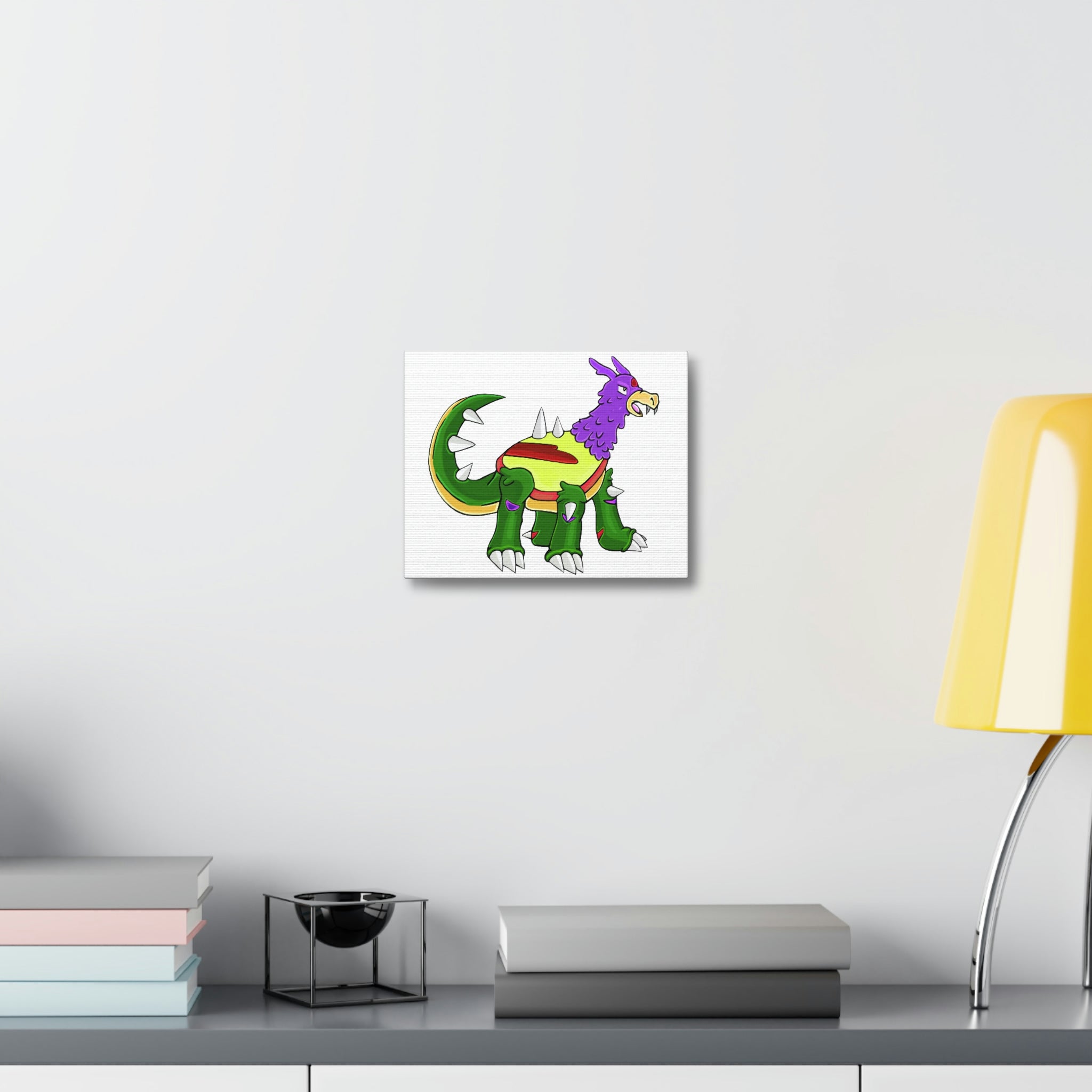 Sunecoon Stretched Canvas featuring vibrant artwork on a durable wooden frame, perfect for indoor decoration.