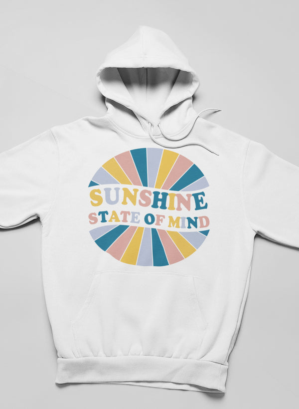 A stylish Sunshine State Of Mind Hoodie featuring a cozy fleece lining and adjustable hood, designed by top artists for ultimate comfort.