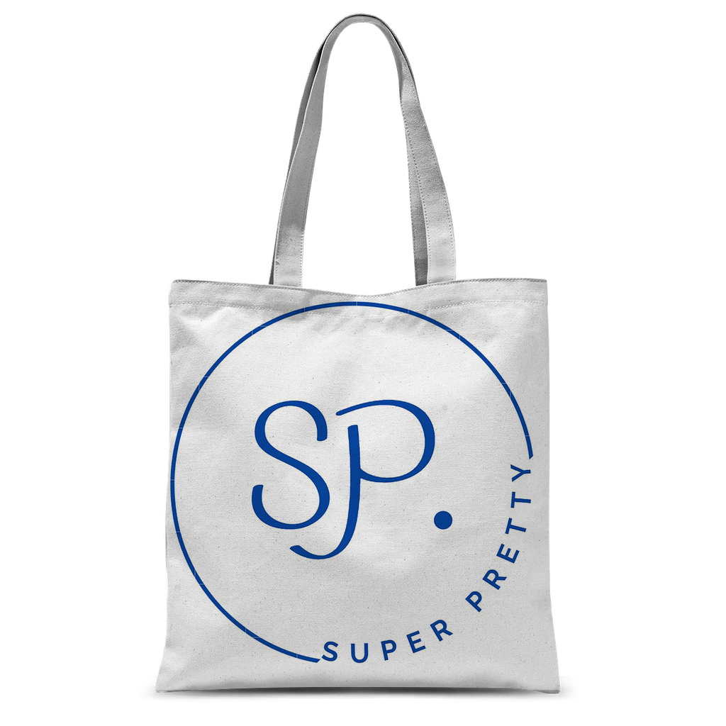 Super Pretty Classic Sublimation Tote Bag in vibrant colors, showcasing its large size and customizable design.