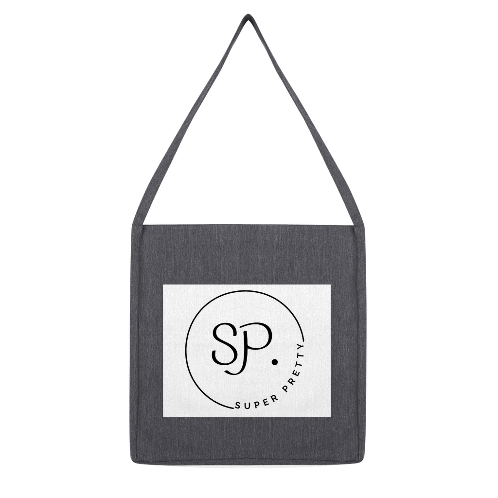 Super Pretty Classic Tote Bag made from recycled cotton and polyester, featuring a stylish design and durable woven twill fabric.