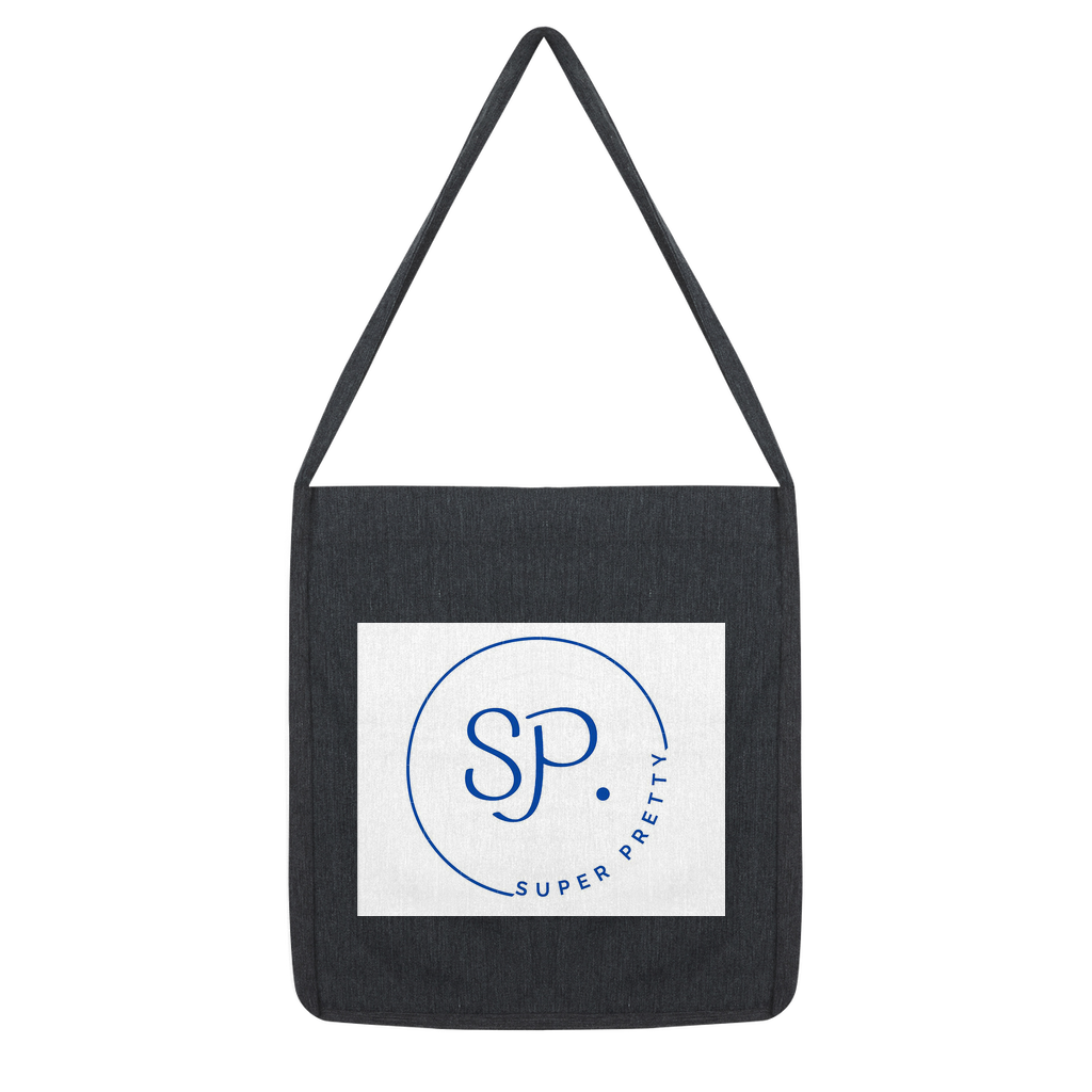 Super Pretty Classic Tote Bag made from recycled cotton and polyester, featuring a stylish design and durable woven twill fabric.