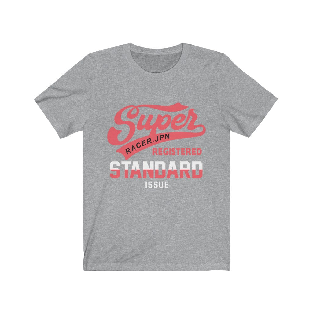 A stylish Super Standard Design T-Shirt made from 100% soft cotton, featuring a unisex fit and durable vinyl print, designed and printed in the USA.