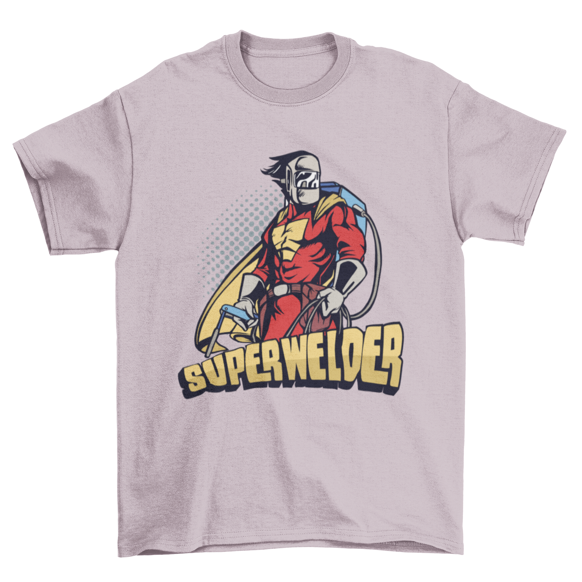 Superwelder Funny T-shirt featuring a superhero design for welding enthusiasts.