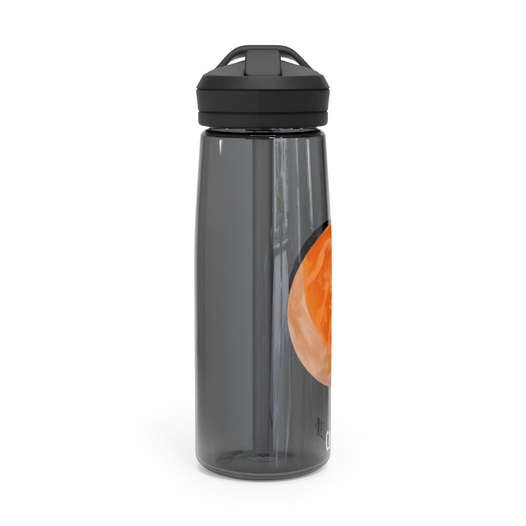 Sushi CamelBak Eddy® Water Bottle in vibrant colors, showcasing its ergonomic design and spill-proof biting valve.