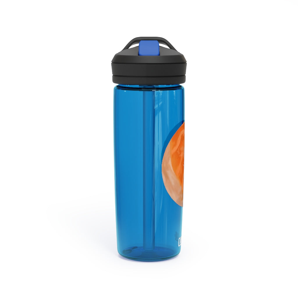 Sushi CamelBak Eddy® Water Bottle in vibrant colors, showcasing its ergonomic design and spill-proof biting valve.