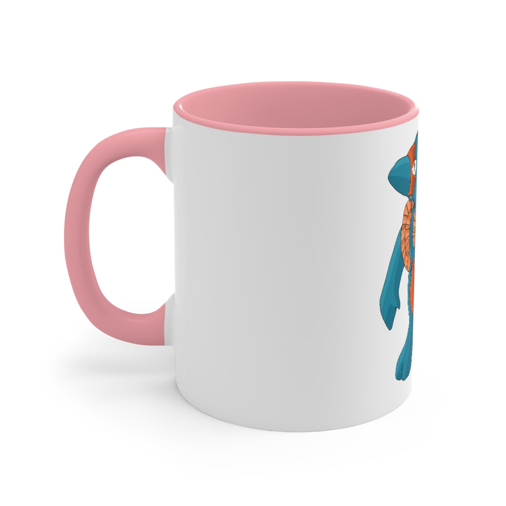 Swark Accent Mug showcasing a two-tone design with a white exterior and colored interior, available in red, pink, and black options.