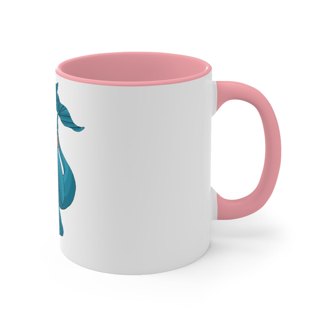 Swark Accent Mug showcasing a two-tone design with a white exterior and colored interior, available in red, pink, and black options.