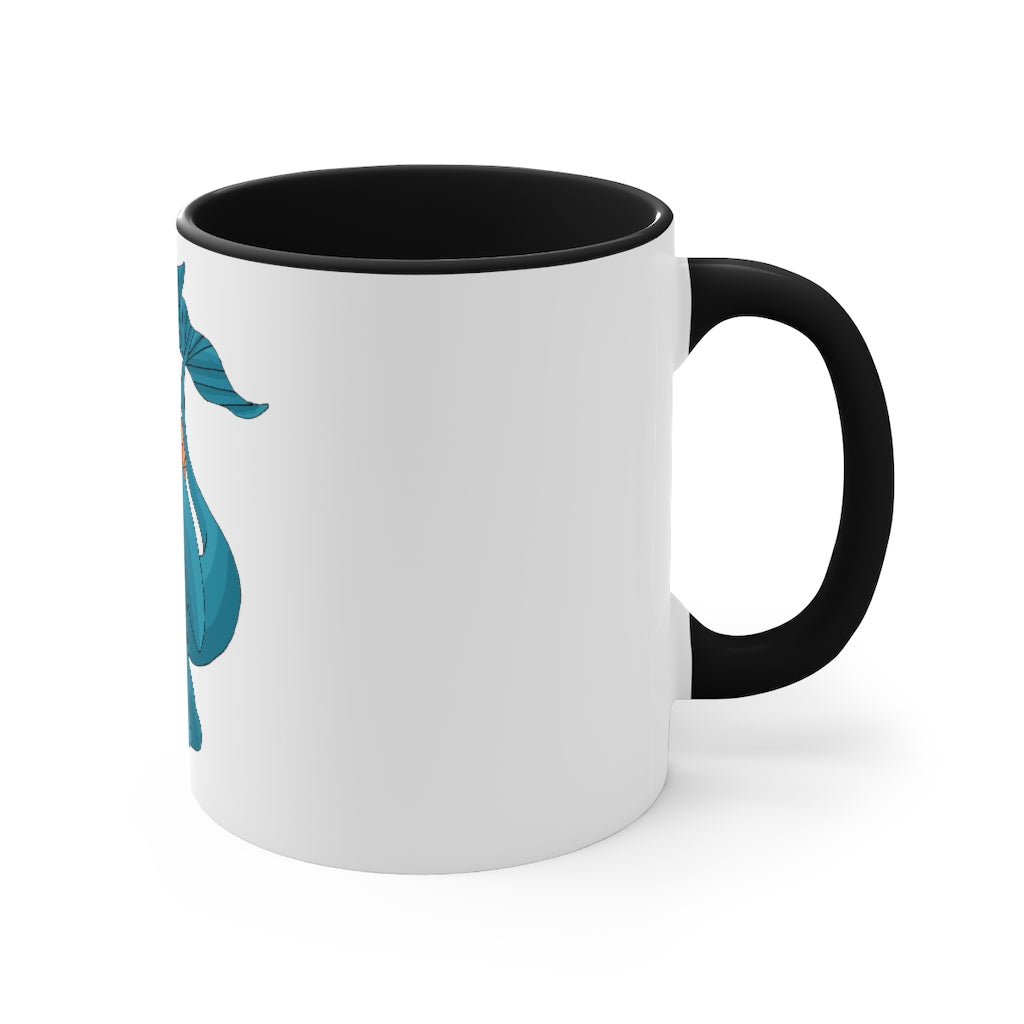 Swark Accent Mug showcasing a two-tone design with a white exterior and colored interior, available in red, pink, and black options.