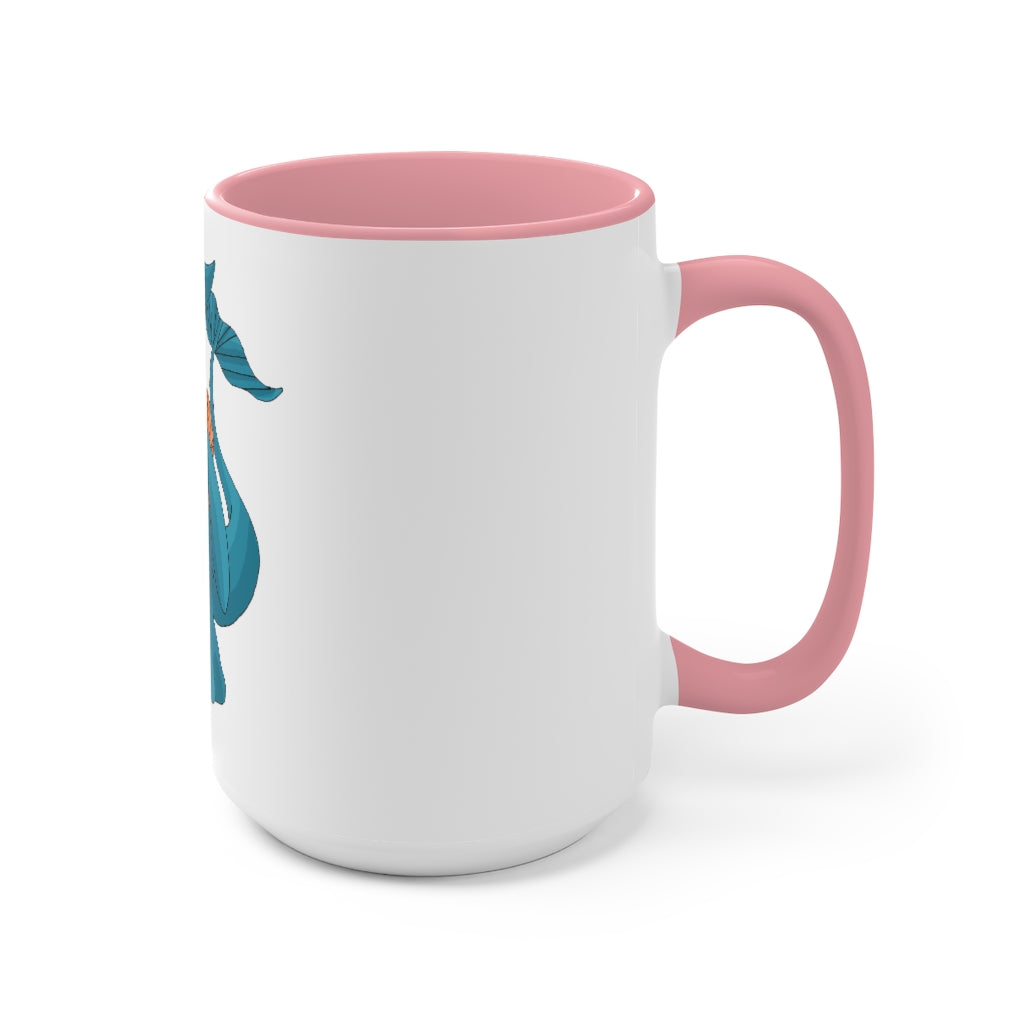 Swark Accent Mug showcasing a two-tone design with a white exterior and colored interior, available in red, pink, and black options.