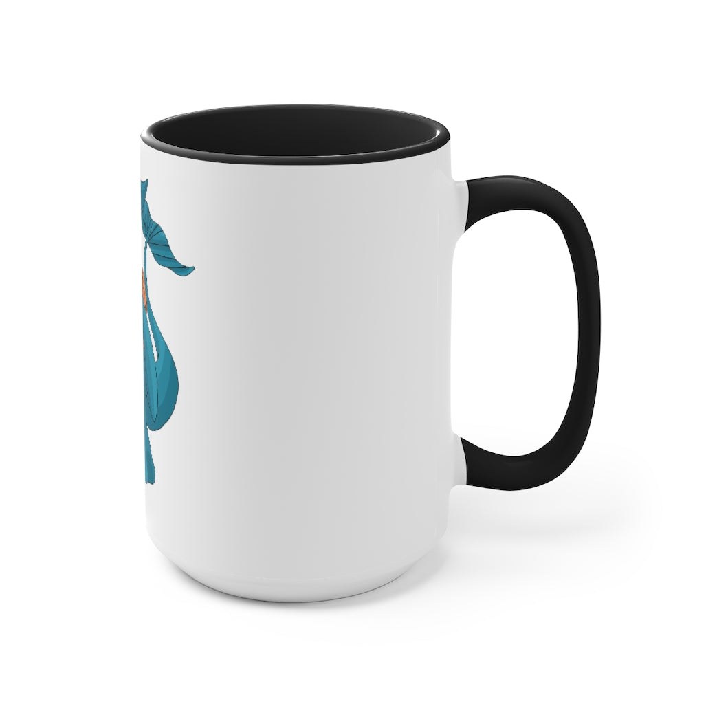 Swark Accent Mug showcasing a two-tone design with a white exterior and colored interior, available in red, pink, and black options.