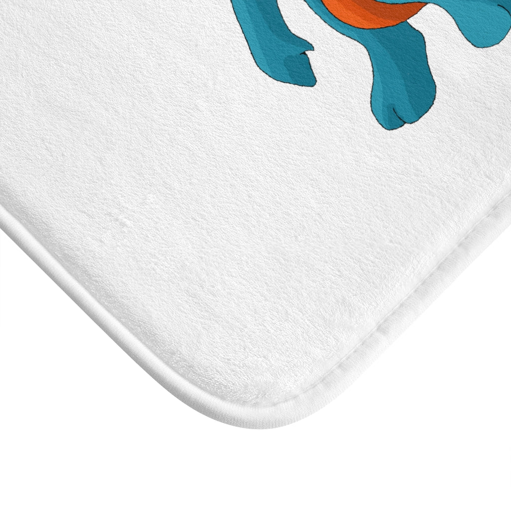 Swark Bath Mat featuring a stylish design with anti-slip backing, made from soft microfiber material.