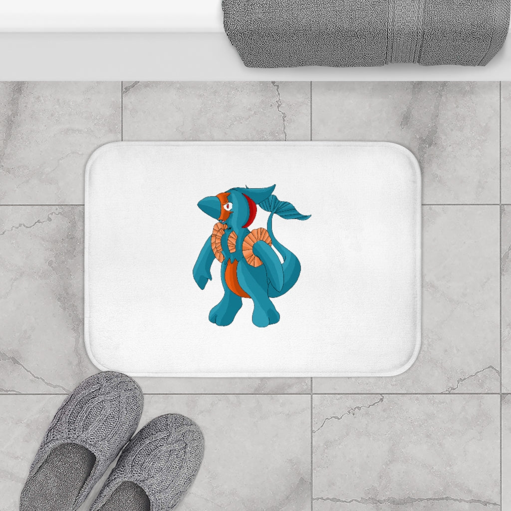 Swark Bath Mat featuring a stylish design with anti-slip backing, made from soft microfiber material.