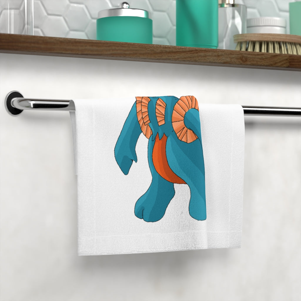 Swark Face Towel featuring a customizable polyester front and soft cotton back, ideal for personal designs.