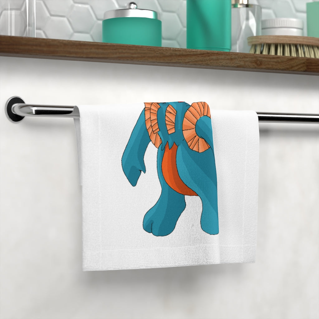 Swark Face Towel featuring a customizable polyester front and soft cotton back, ideal for personal use or gifting.