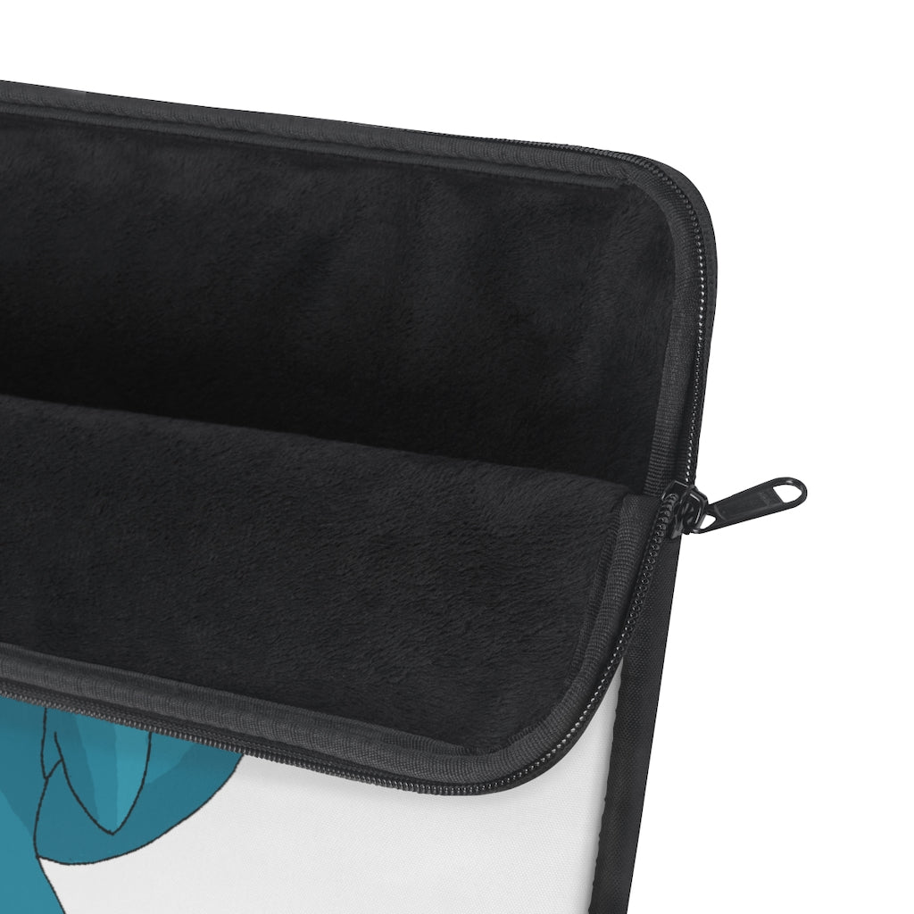 Swark Laptop Sleeve featuring a stylish printed design on one side and a sleek black backside, perfect for protecting laptops.