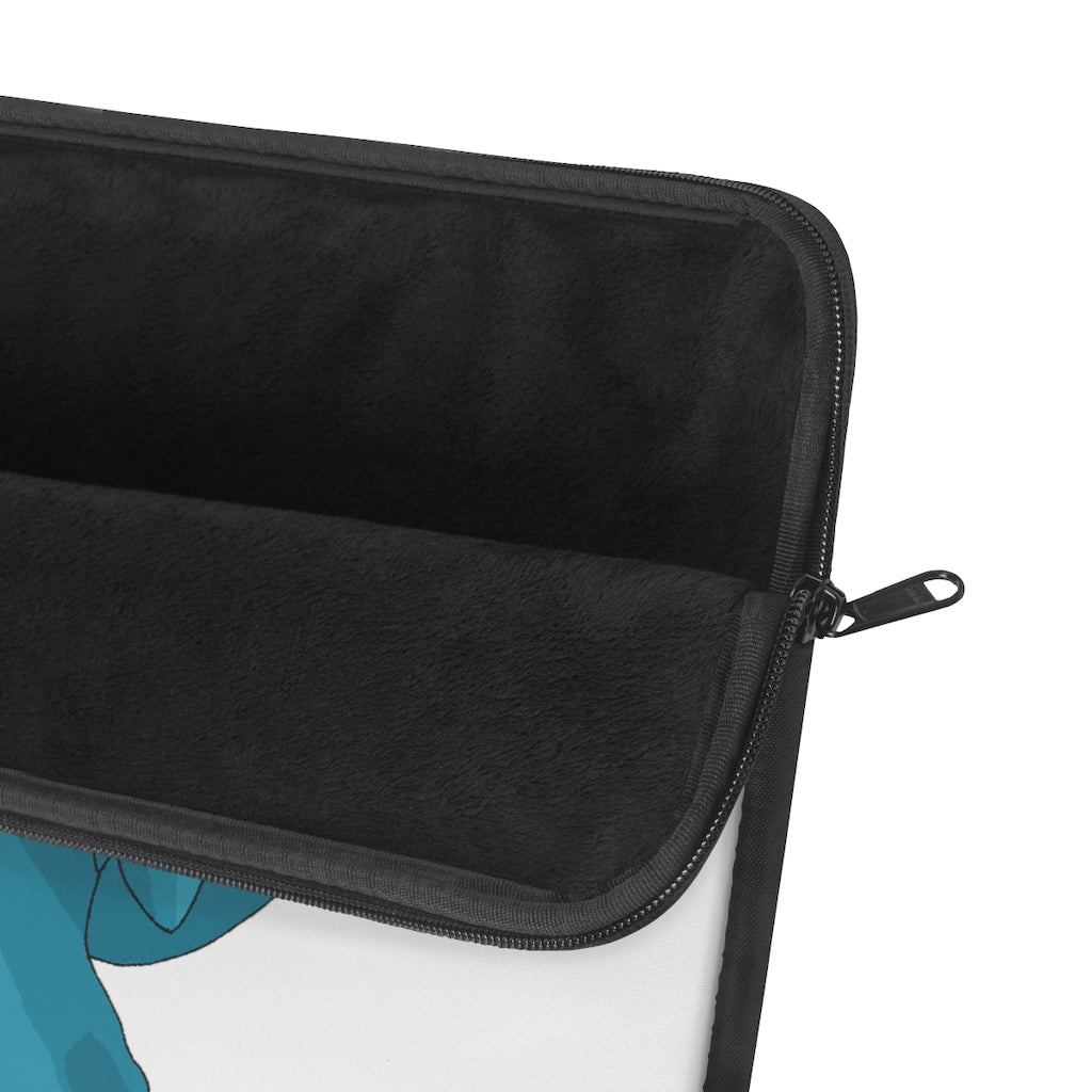 Swark Laptop Sleeve featuring a stylish printed design on one side and a sleek black backside, perfect for protecting laptops.