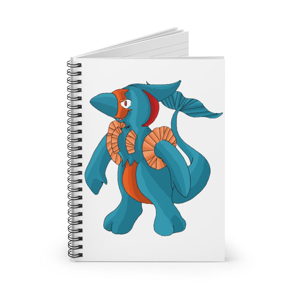 Swark Spiral Notebook featuring a colorful printed cover and ruled line pages, ideal for notes and lists.