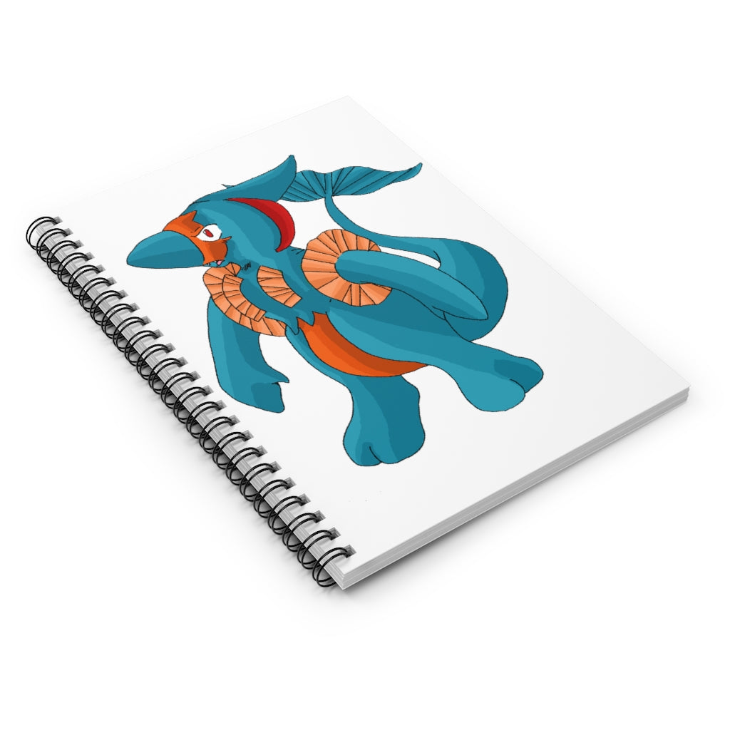 Swark Spiral Notebook featuring a colorful printed cover and ruled line pages, ideal for notes and lists.