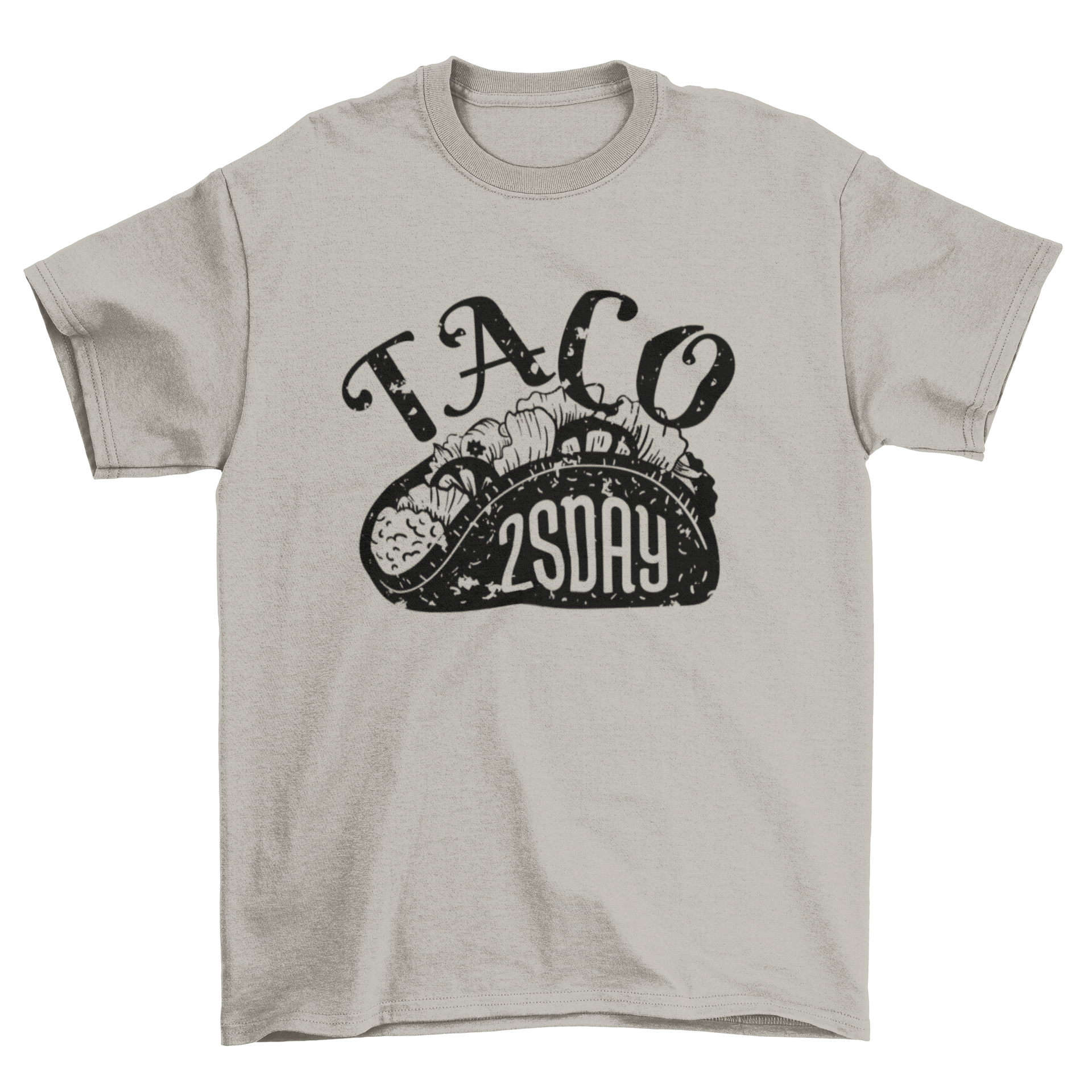 A vibrant Taco Tuesday t-shirt featuring a playful 'Taco Tuesday' label, perfect for taco lovers.