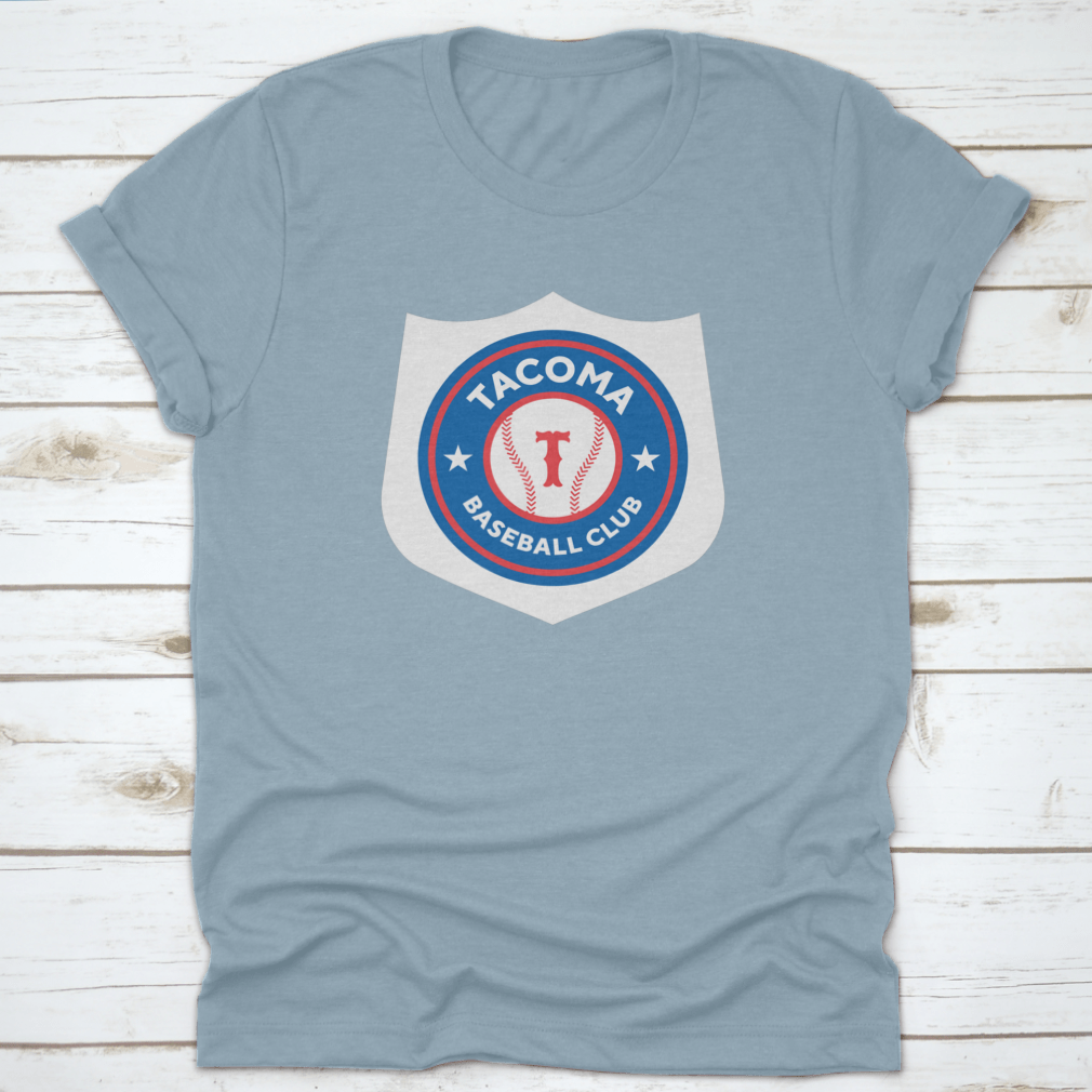 Vector graphic illustration of Tacoma, Washington baseball logo, showcasing vibrant colors and detailed design.