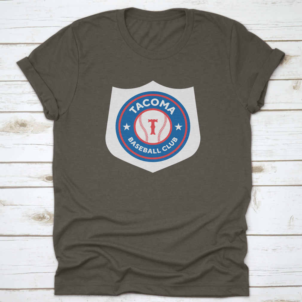 Vector graphic illustration of Tacoma, Washington baseball logo, showcasing vibrant colors and detailed design.