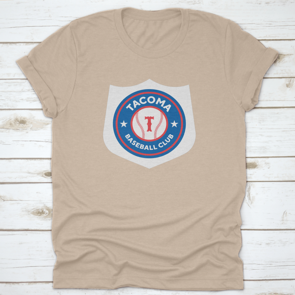 Vector graphic illustration of Tacoma, Washington baseball logo, showcasing vibrant colors and detailed design.