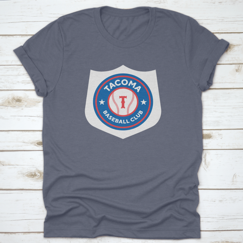 Vector graphic illustration of Tacoma, Washington baseball logo, showcasing vibrant colors and detailed design.