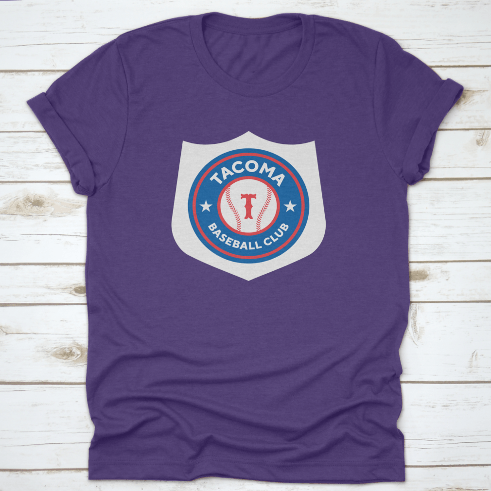 Vector graphic illustration of Tacoma, Washington baseball logo, showcasing vibrant colors and detailed design.