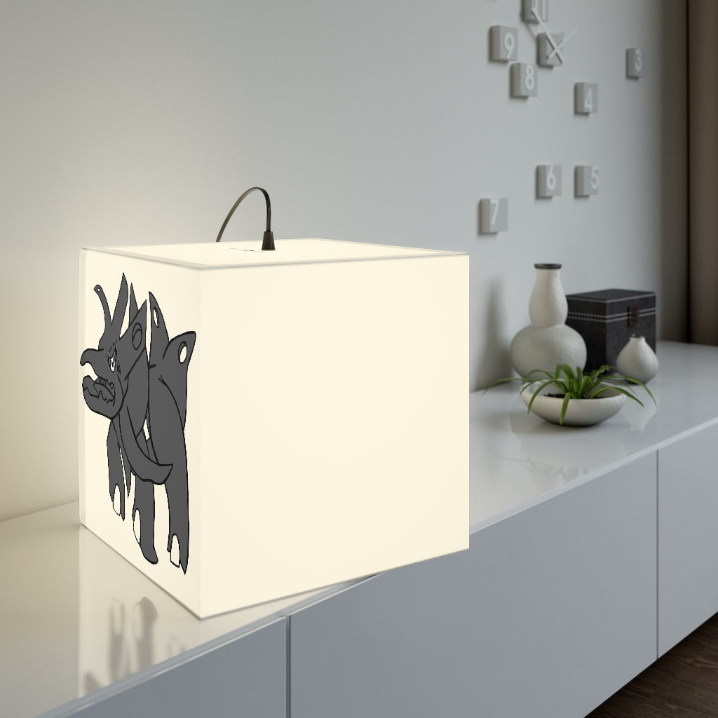 Tanktron Personalized Lamp showcasing a unique cube design, perfect for indoor decoration with relaxing lighting.