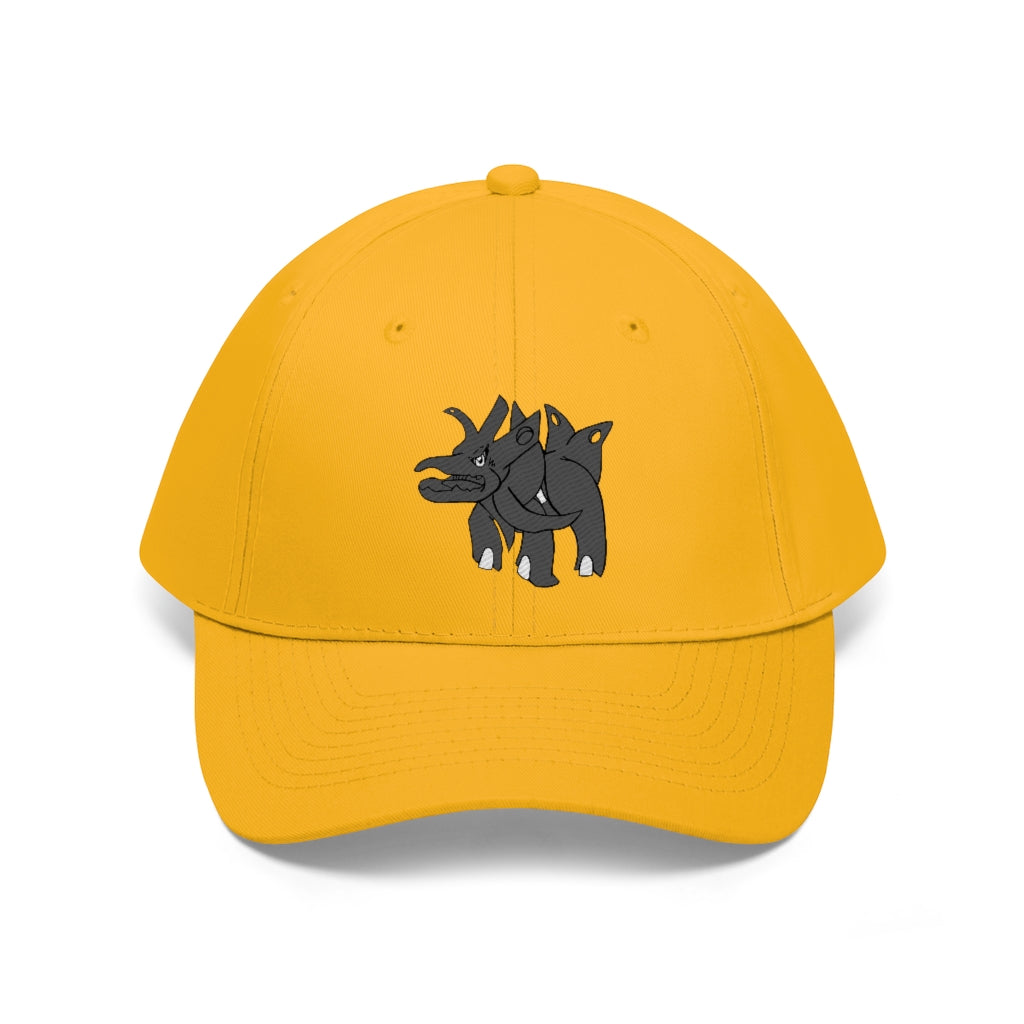 Tanktron Unisex Twill Hat in solid color, showcasing its 6-panel structure and adjustable Velcro closure.