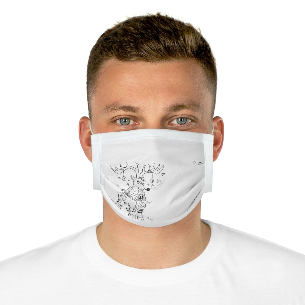 Tempus Guardian of the Harvest Cotton Face Mask featuring unique motifs and adjustable earloops for a comfortable fit.