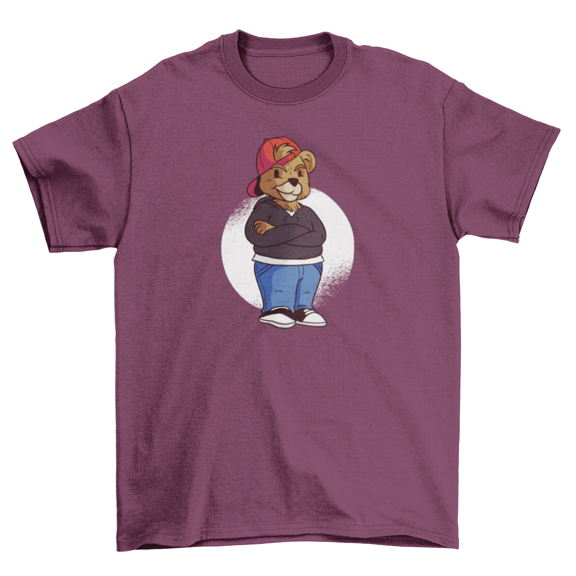 Teenager Bear T-shirt featuring a playful anthropomorphic bear design, perfect for teens.