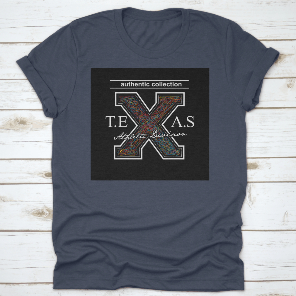 Texas Authentic Division Collection featuring vintage design on a comfortable cotton shirt, showcasing classic fit and quality construction.