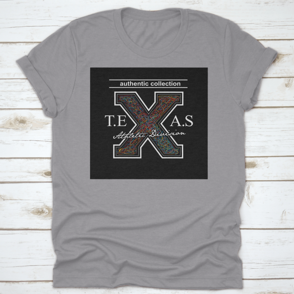 Texas Authentic Division Collection featuring vintage design on a comfortable cotton shirt, showcasing classic fit and quality construction.