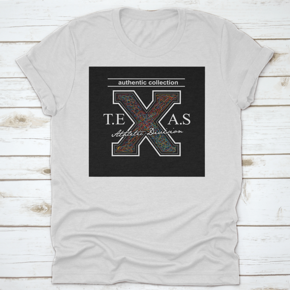 Texas Authentic Division Collection featuring vintage design on a comfortable cotton shirt, showcasing classic fit and quality construction.