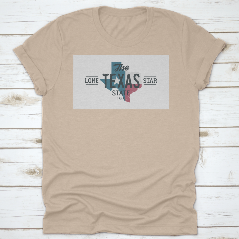 Texas State Logo poster featuring the Lone Star design, ideal for T-shirts and showcasing Texas pride.