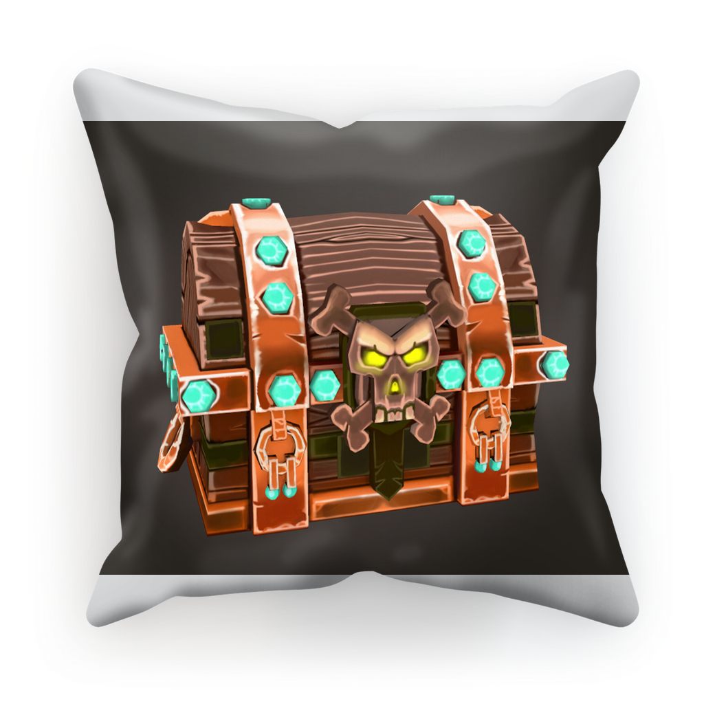 The Bad Bone Sublimation Cushion Cover in suede or satin, showcasing vibrant colors and a stylish design, perfect for home decor.