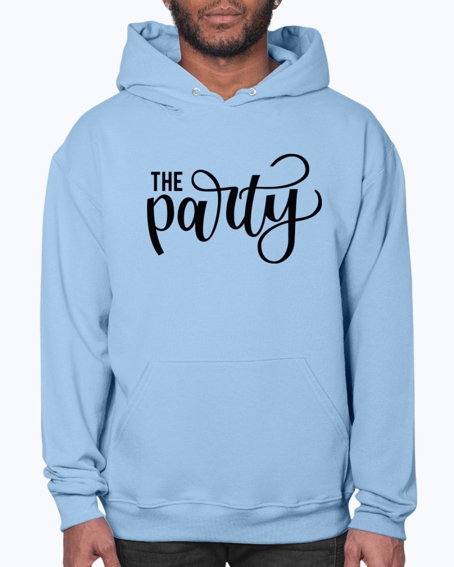 The Party Bridal and Wedding Hoodie in soft fleece, featuring a front pouch pocket and stylish design, perfect for brides and bridal parties.